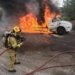 Bombeiros controlam incêndio em caminhão de piche na RS-239 6 Bombeiros controlam incêndio em caminhão de piche na RS-239