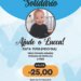 Galeto beneficente vai ajudar família de Lucca com custos durante internação 7 Galeto beneficente vai ajudar família de Lucca com custos durante internação