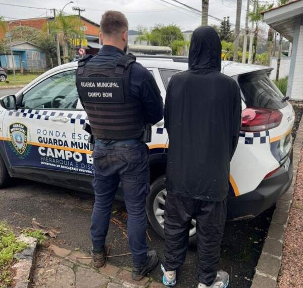 Guarda Municipal prende foragido da Justiça em Campo Bom