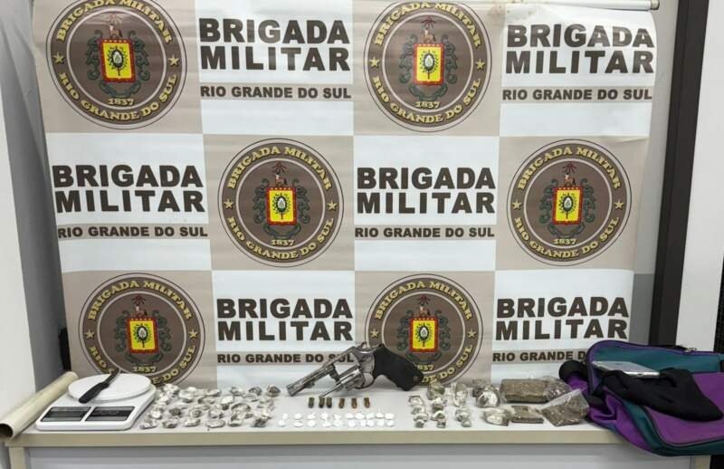 Brigada Militar prende homem com drogas e arma no Mônaco 1 Brigada Militar prende homem com drogas e arma no Mônaco