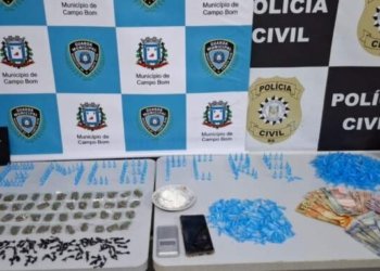 Operação conjunta apreende drogas e prende suspeito em Campo Bom
