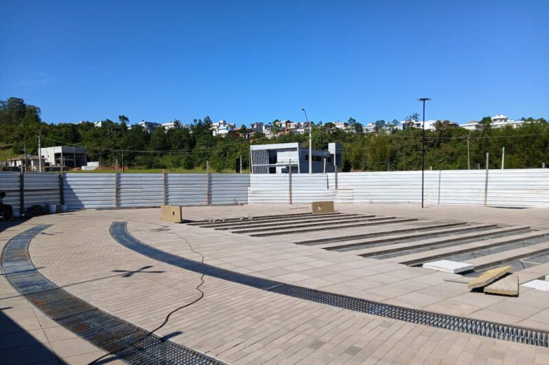 Manutenção do chafariz do Parcão deve ser concluída nos próximos dias