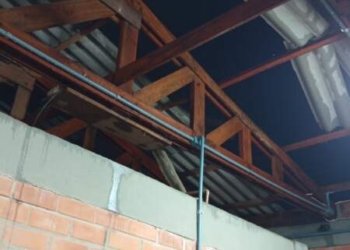 Temporal causa destelhamento na sede do CTG Guapos do Itapuí