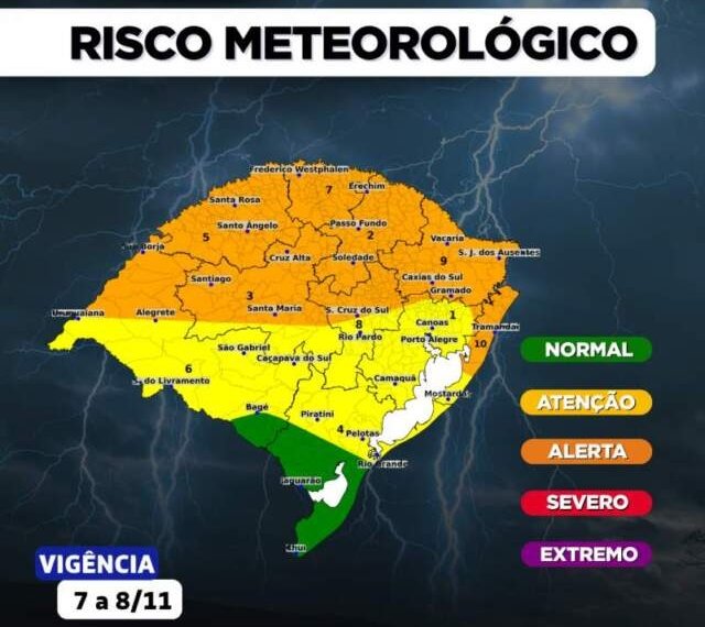 Campo Bom deve ter chuva intensa e ventos fortes com a passagem de ciclone extratropical 1 Campo Bom deve ter chuva intensa e ventos fortes com a passagem de ciclone extratropical