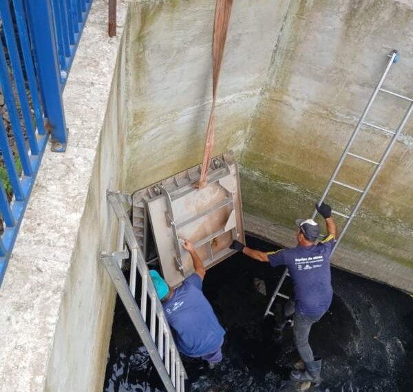 Vila Rica recebe comporta para reduzir impactos de alagamentos