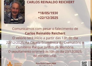 Empresário Carlos Reinaldo Reichert morre aos 95 anos