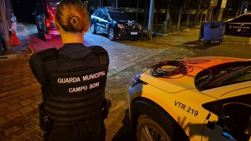 Guarda Municipal prende homem por furto de fios e cabos no Centro de Campo Bom