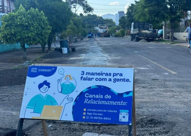 Corsan realiza obras de expansão da rede de esgoto no município 1 Corsan realiza obras de expansão da rede de esgoto no município