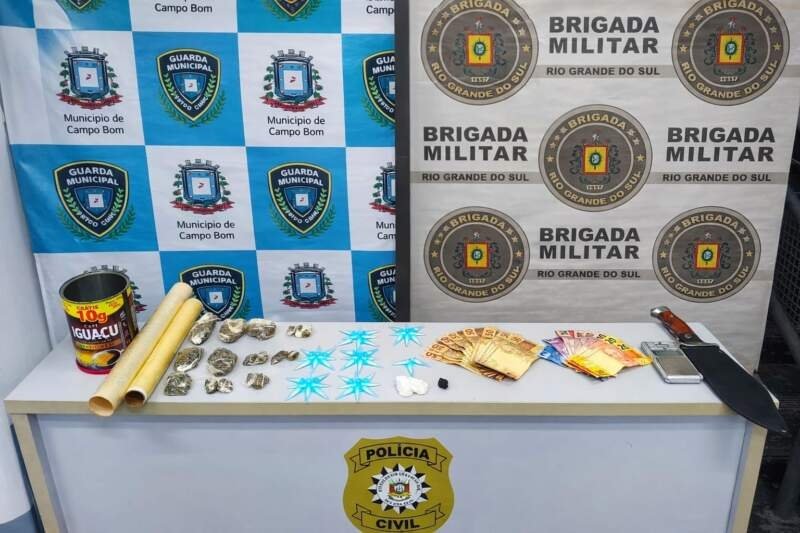 Ação conjunta prende suspeito e apreende drogas em Campo Bom 1 Ação conjunta prende suspeito e apreende drogas em Campo Bom