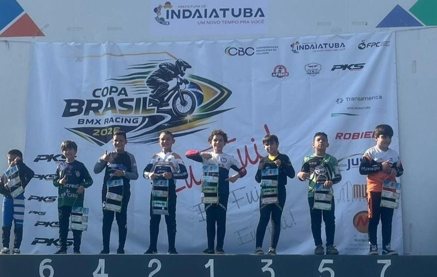 Atleta da Liga Campobonense conquista o primeiro lugar na Copa do Brasil de BMX Racing
