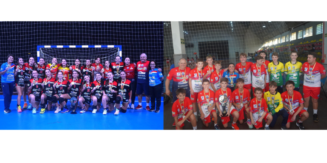 AECB conquista títulos no Estadual Mirim de Handebol masculino e feminino