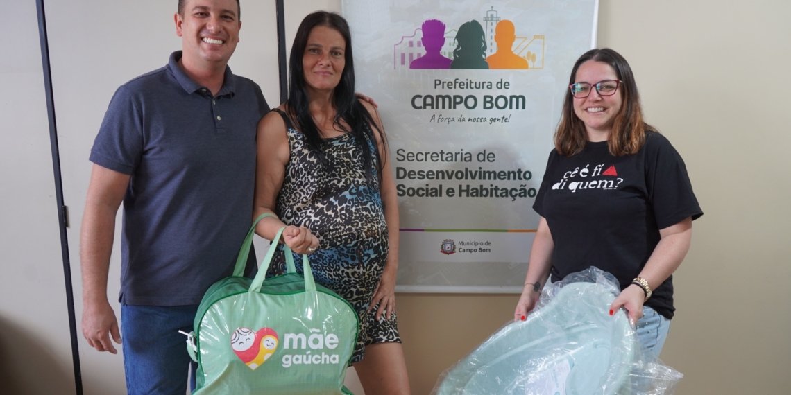 Gestantes recebem kit maternidade através do Programa Mãe Gaúcha