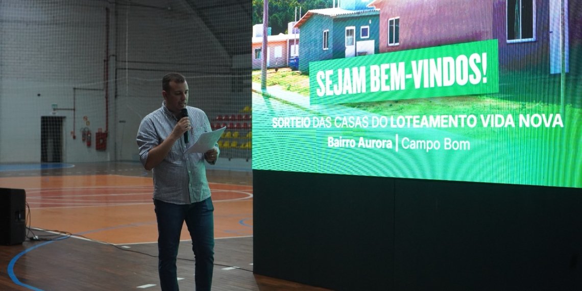 Casas do Loteamento Vida Nova são sorteadas aos moradores