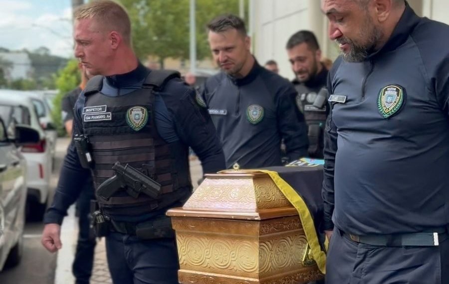 Cidade em luto: Campo Bom se despede de guarda que morreu em ato de coragem