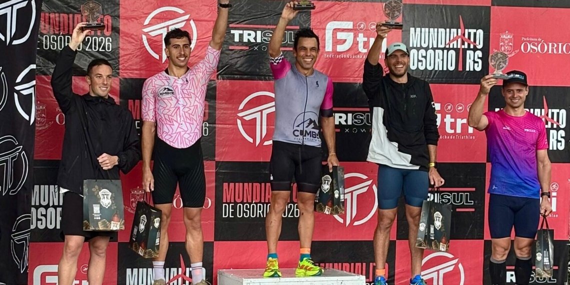 Campo-bonense conquista 3º lugar em etapa do Estadual de Triathlon