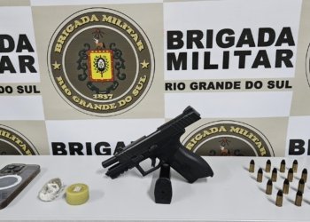 Homem foi preso por porte ilegal de arma na RS-239, em Campo Bom