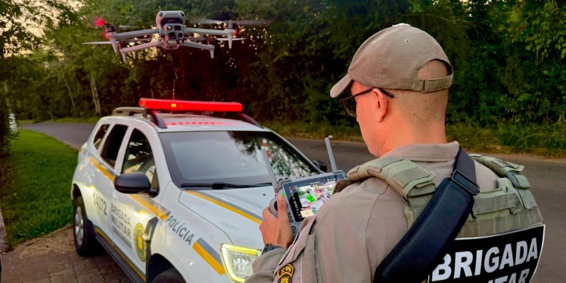 Brigada Militar de Campo Bom recebe drone para reforçar ações de segurança