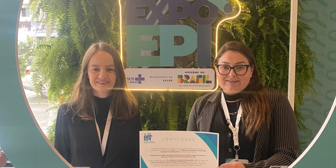 Campo Bom representa o RS em evento de epidemiologia e conquista destaque nacional