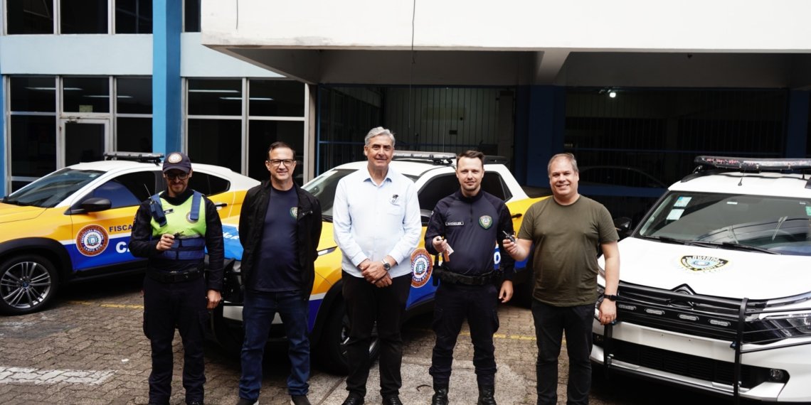 Guarda Municipal e Fiscalização de Trânsito recebem novas viaturas para reforçar a segurança em Campo Bom
