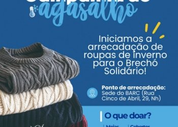 Campanha do Agasalho beneficia famílias atendidas em Campo Bom