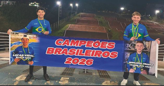 Bernardo Frantz e Lucas Vidal brilham e conquistam títulos no Brasileiro de BMX