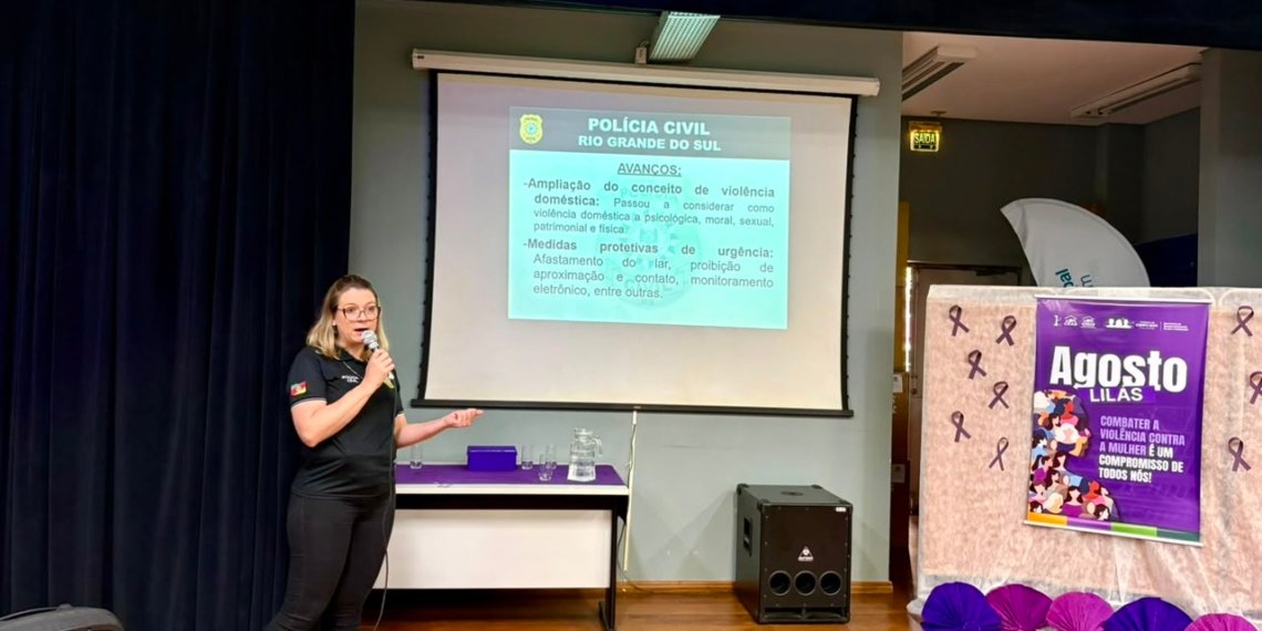 Polícia Civil participa de seminário em Campo Bom que marca os 20 anos da Lei Maria da Penha