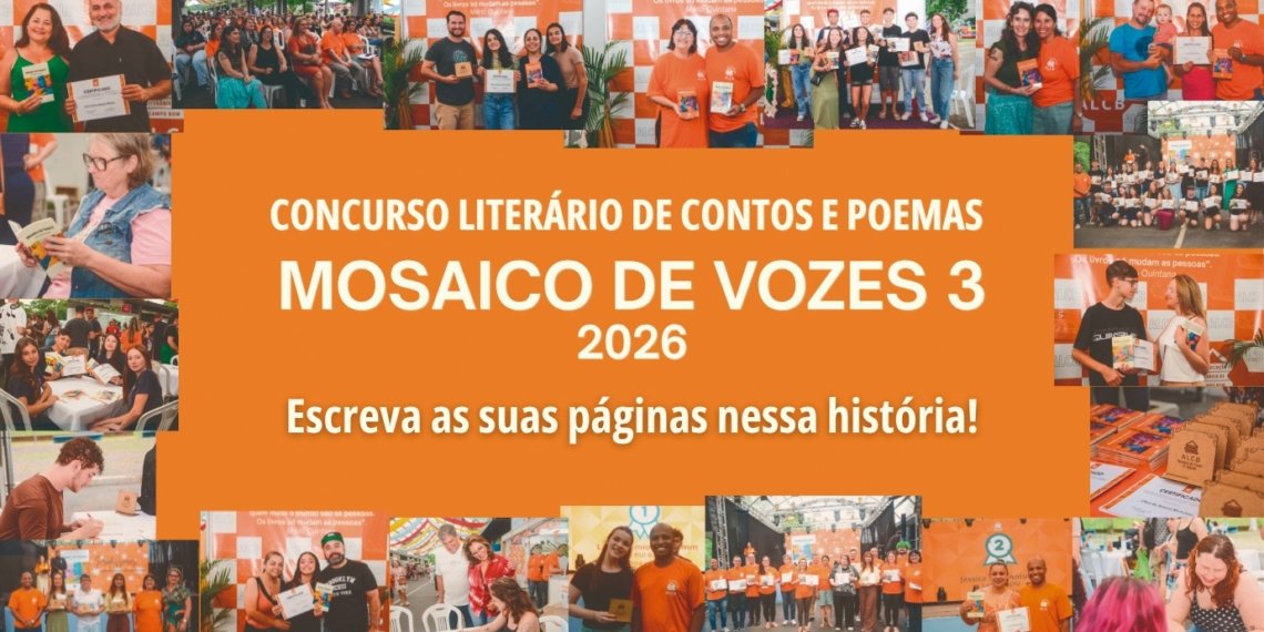 Associação Literária de Campo Bom abre inscrições para o 3º Concurso Mosaico de Vozes