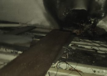 Princípio de incêndio é registrado na torre da Igreja Santa Teresinha em Campo Bom