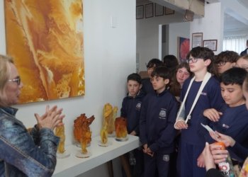 Recursos hídricos são tema de exposição visitada por estudantes da rede municipal