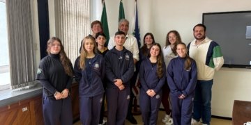 Vereadores mirins visitam o Executivo e se reúnem com o prefeito Giovani Feltes